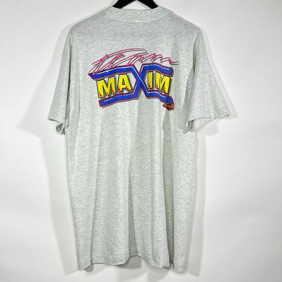 VTG 1993 Autographed Single Stitch‎ Mark Kinser Team Maxim Shirt Size XL - Picture 12 of 15